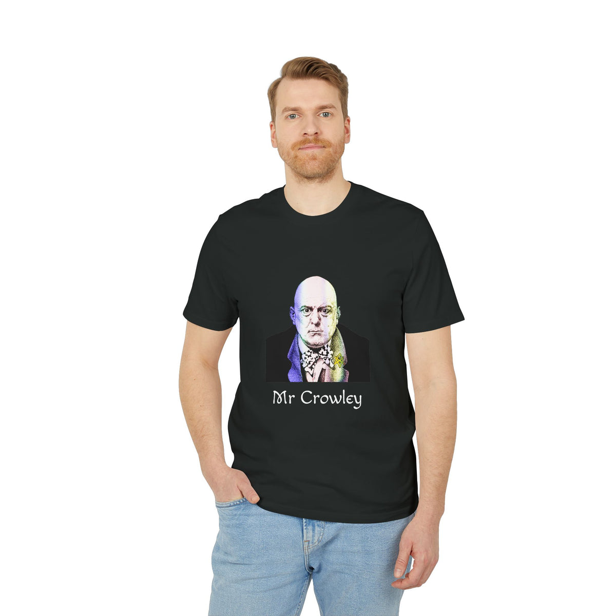 Mr. Crowley Graphic T-Shirt — Occult Rock Portrait Tee