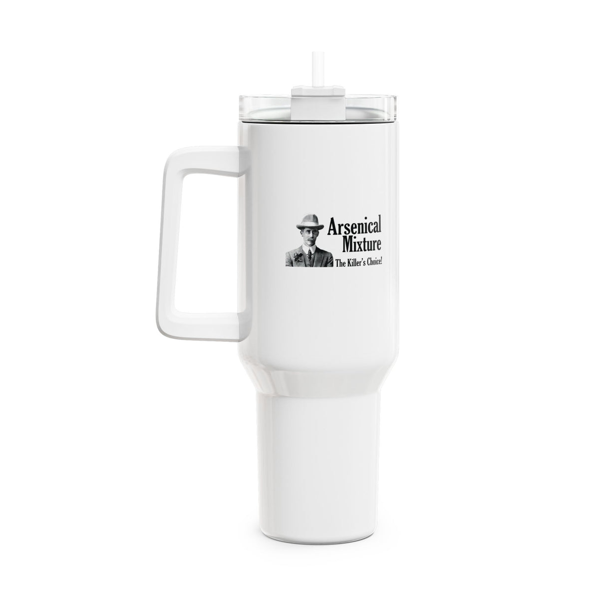 Arsenical Mixture Branded 40oz Tumbler — Humorous Travel Mug