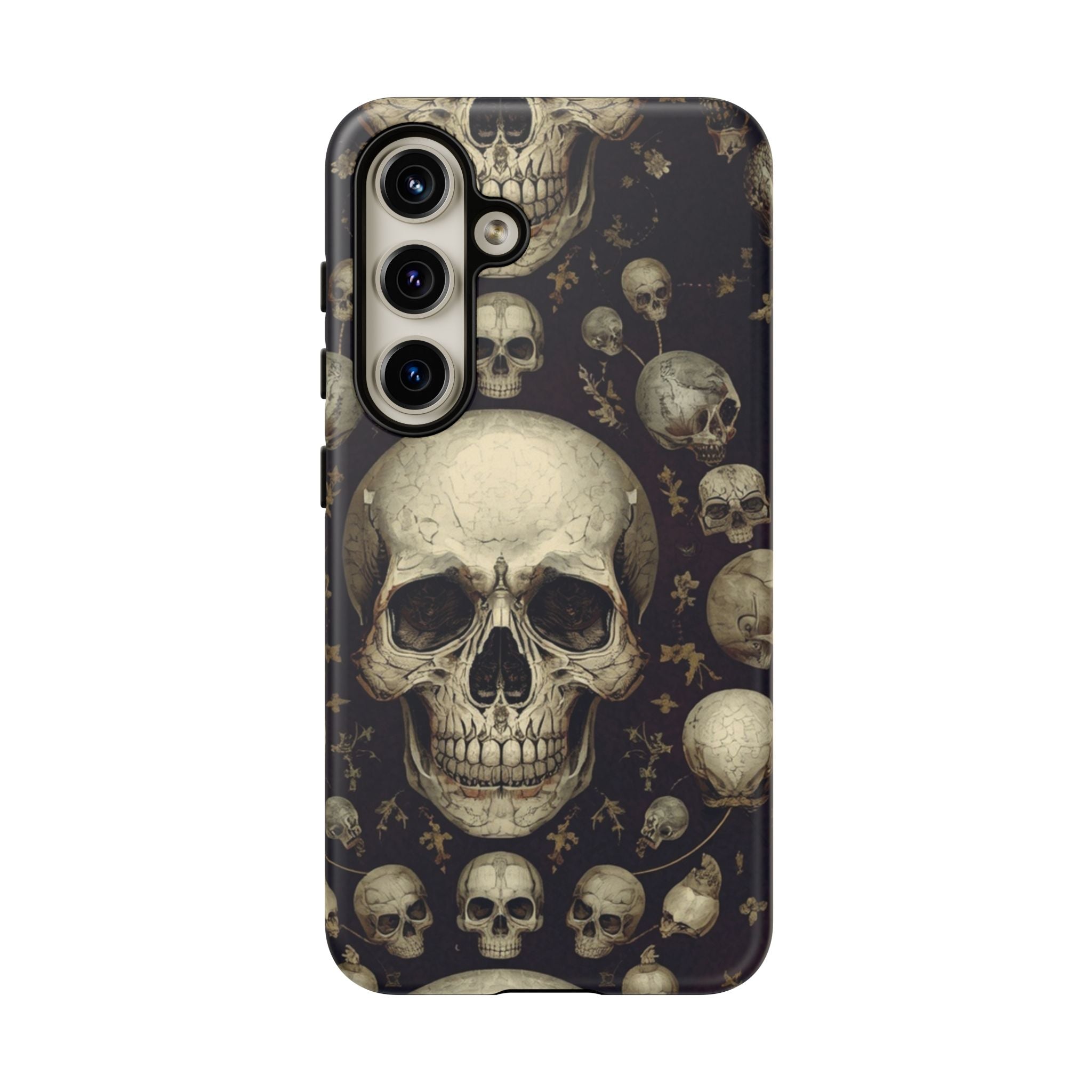 Skull Pattern Phone Case — Gothic Vintage Skull Design for iPhone