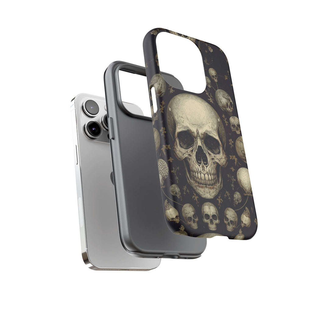 Skull Pattern Phone Case — Gothic Vintage Skull Design for iPhone