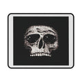 Minimalist Distressed Skull Graphic Gaming Mouse Pad — for Gamers & Halloween