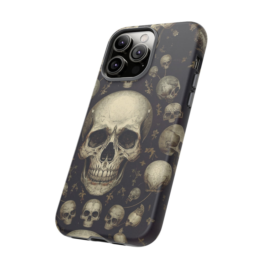 Skull Pattern Phone Case — Gothic Vintage Skull Design for iPhone
