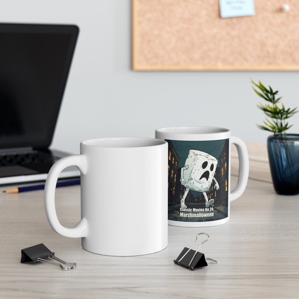 Classic Movies No 24 - Marshmalloween Horror | 11oz Ceramic Coffee Cup