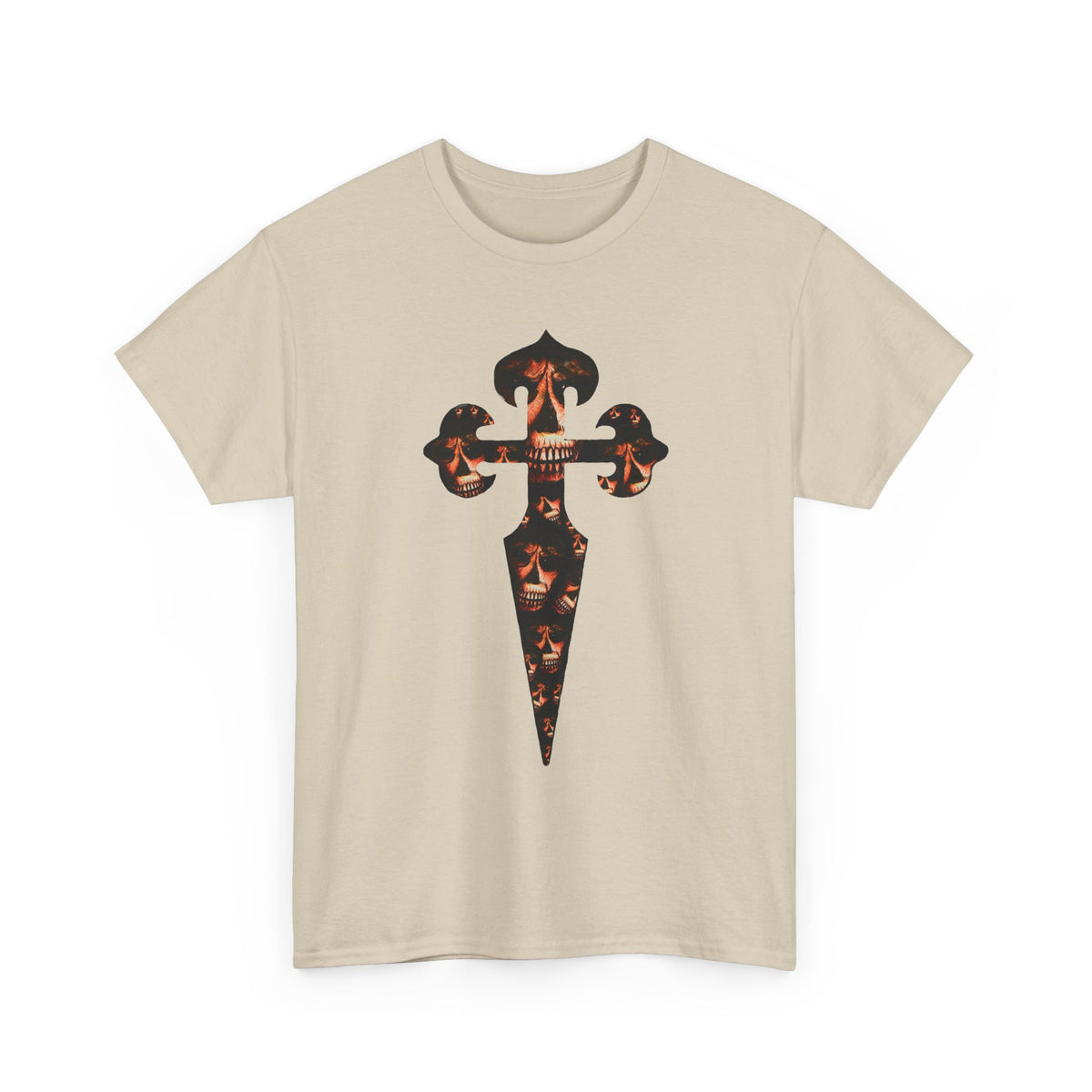 Celtic Skull Dagger Graphic Tee — Gothic Horror Print