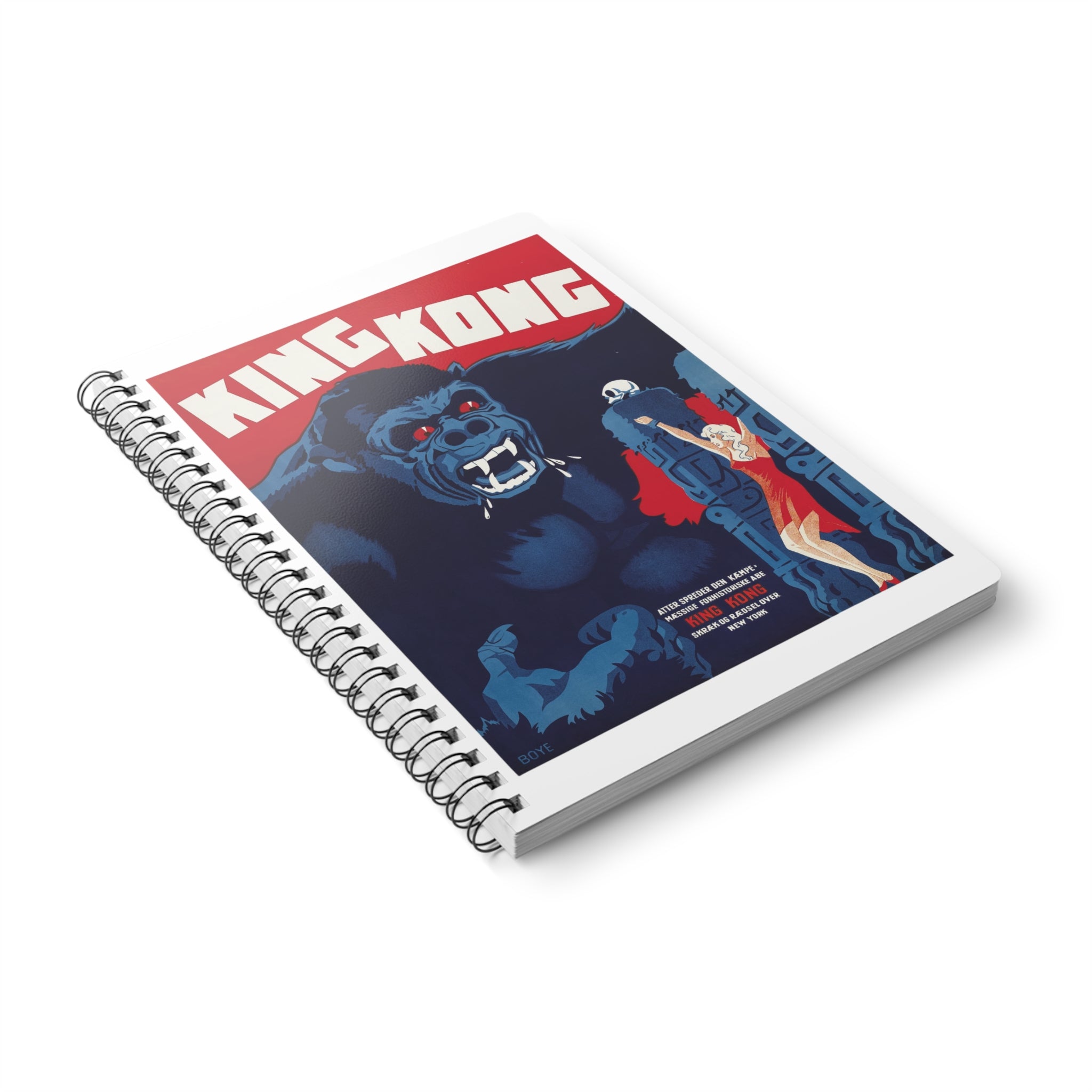 King Kong Retro Poster Wirobound Notebook (A5)