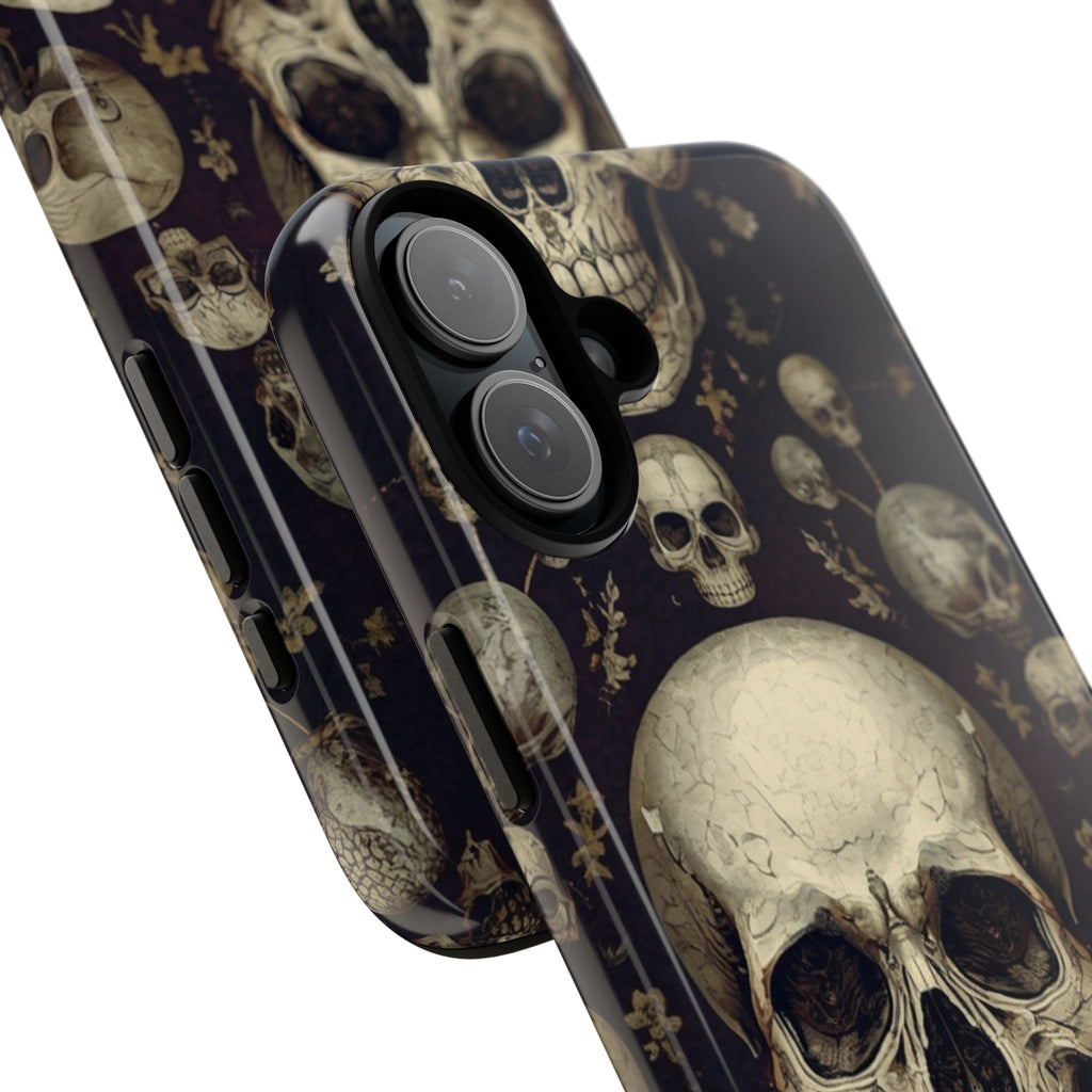 Skull Pattern Phone Case — Gothic Vintage Skull Design for iPhone