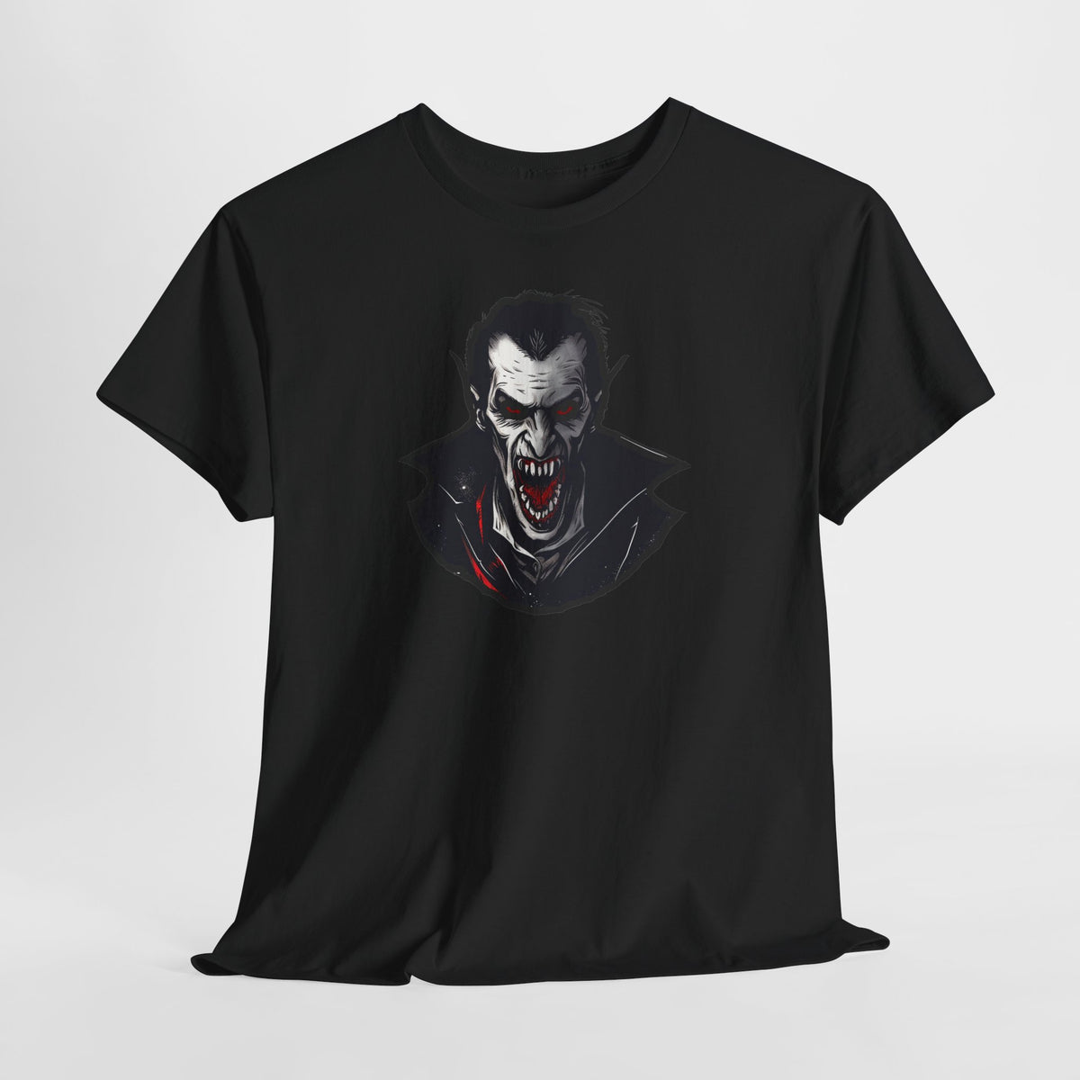 Snarling Vampire Graphic Tee - Scary Vampire T-Shirt