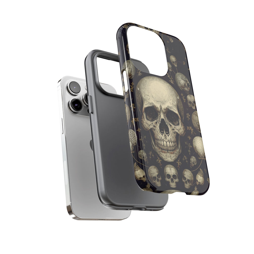 Skull Pattern Phone Case — Gothic Vintage Skull Design for iPhone