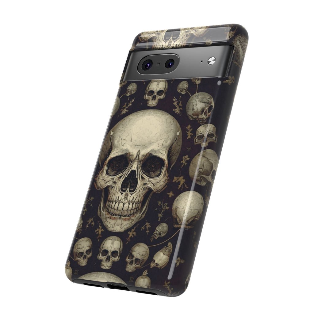 Skull Pattern Phone Case — Gothic Vintage Skull Design for iPhone
