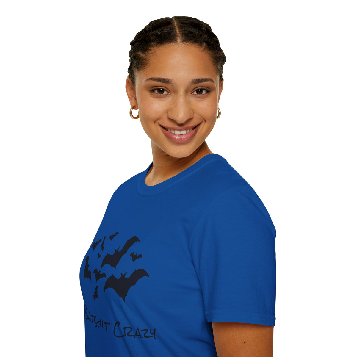 Bat Silhouette T‑Shirt — "Batshit Crazy" Graphic Halloween Tee