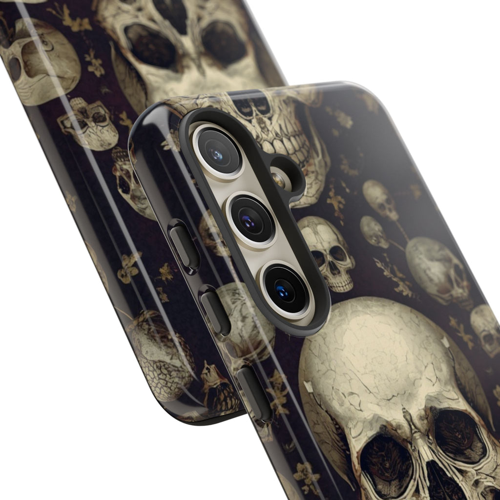 Skull Pattern Phone Case — Gothic Vintage Skull Design for iPhone