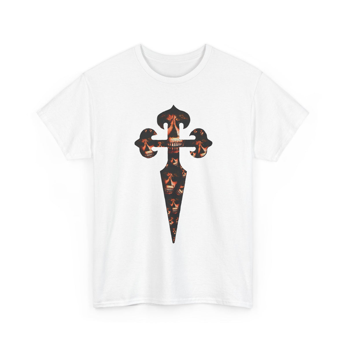 Celtic Skull Dagger Graphic Tee — Gothic Horror Print