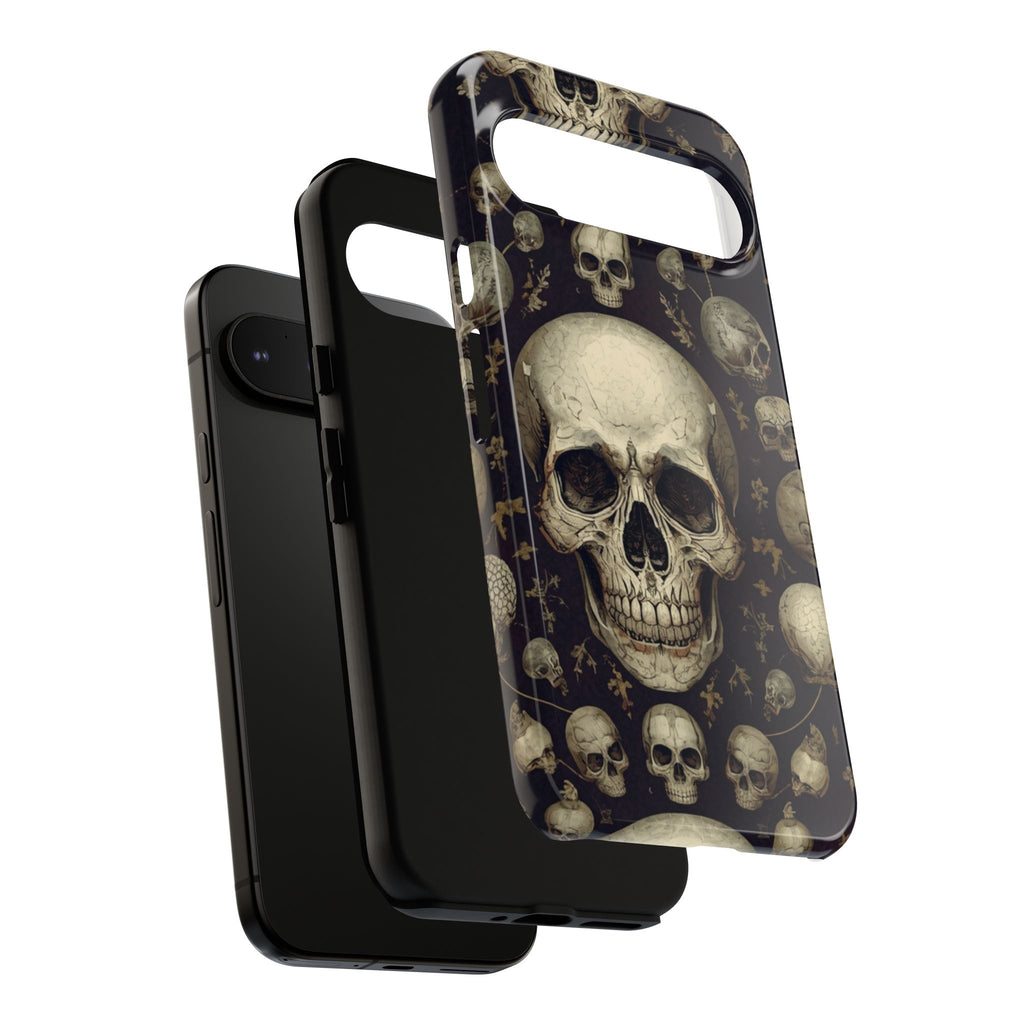 Skull Pattern Phone Case — Gothic Vintage Skull Design for iPhone