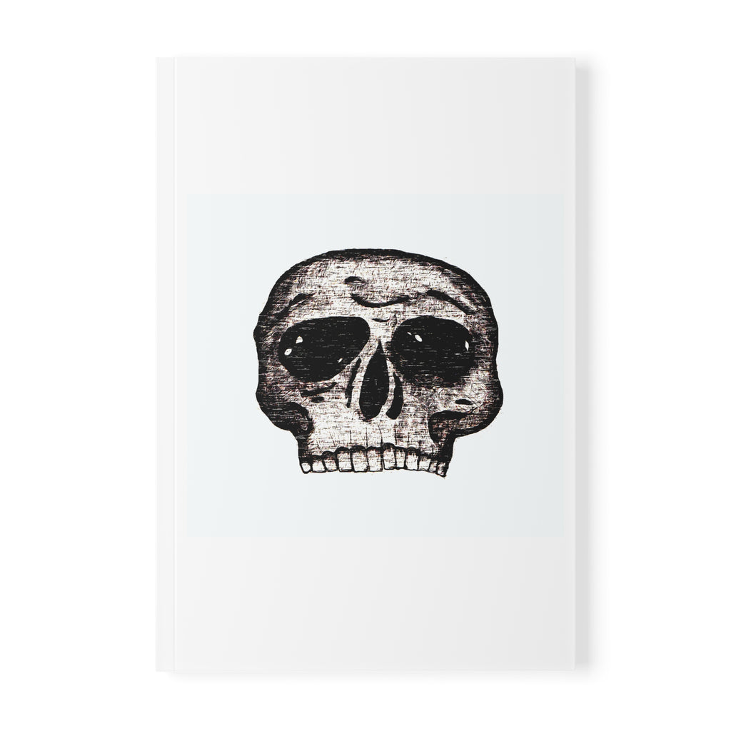 Skull Graphic Notebook — Vintage Distressed Skull