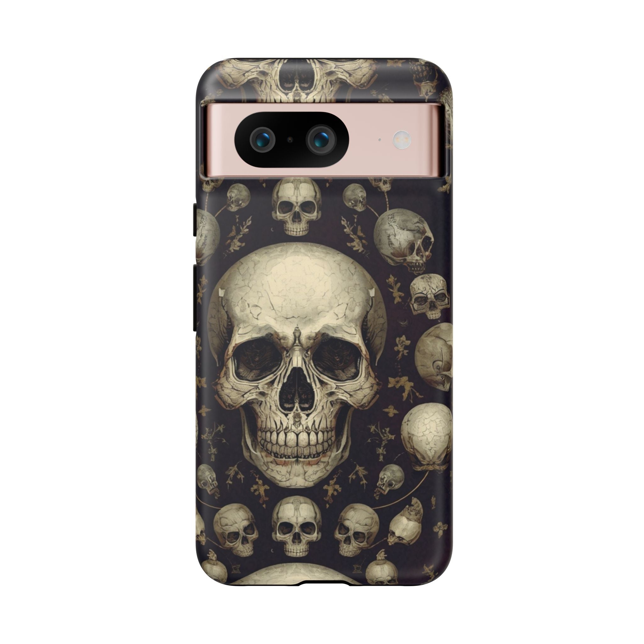Skull Pattern Phone Case — Gothic Vintage Skull Design for iPhone