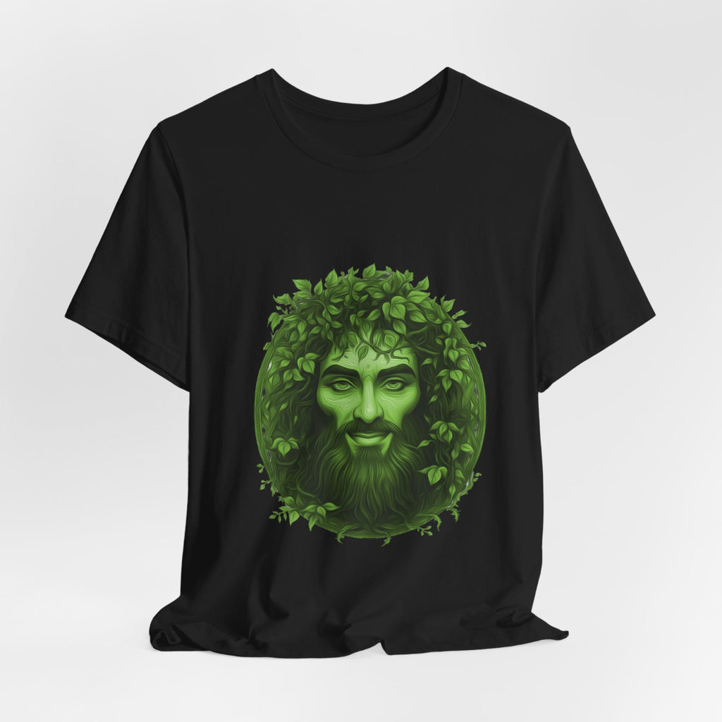 Green Man T-Shirt | Nature Spirit, Leaf Crown Folklore Tee