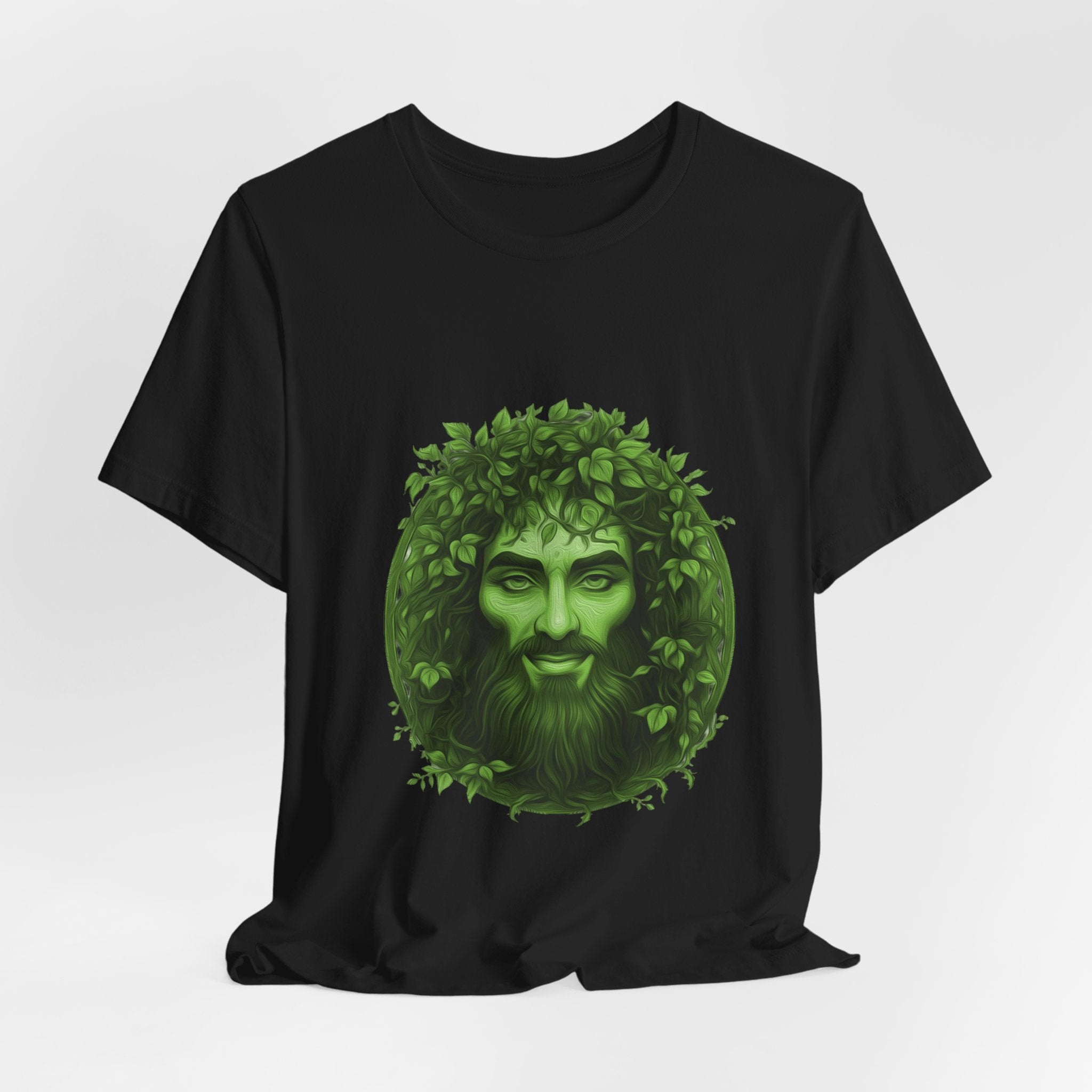 Green Man T-Shirt | Nature Spirit, Leaf Crown Folklore Tee