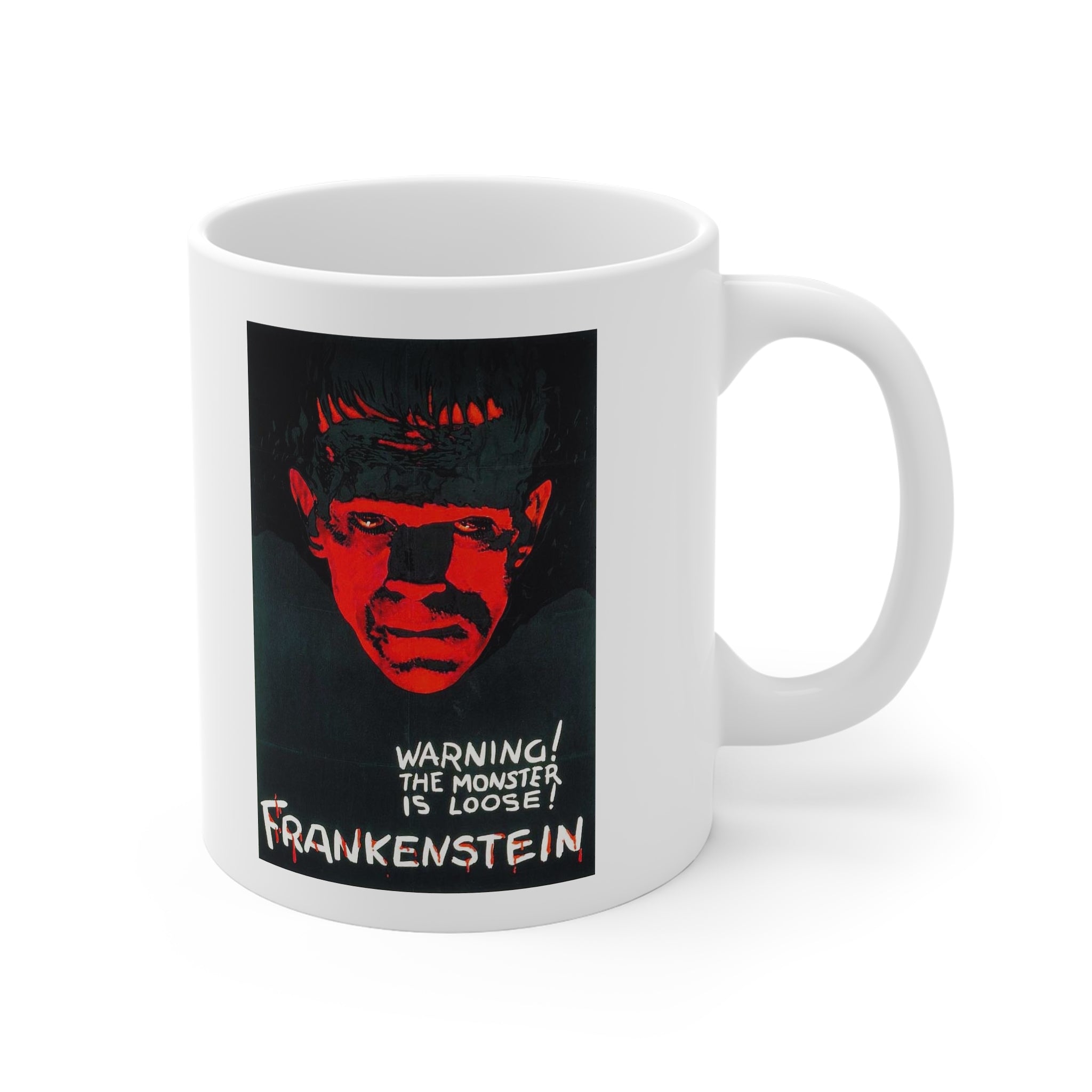 Frankenstein Poster Mug — Vintage Horror Movie Coffee Cup