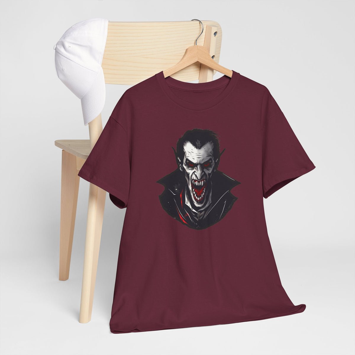 Snarling Vampire Graphic Tee - Scary Vampire T-Shirt