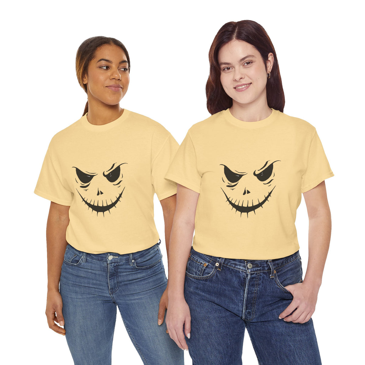 Spooky Grin T-Shirt — Jack Skellington-Inspired Halloween Tee