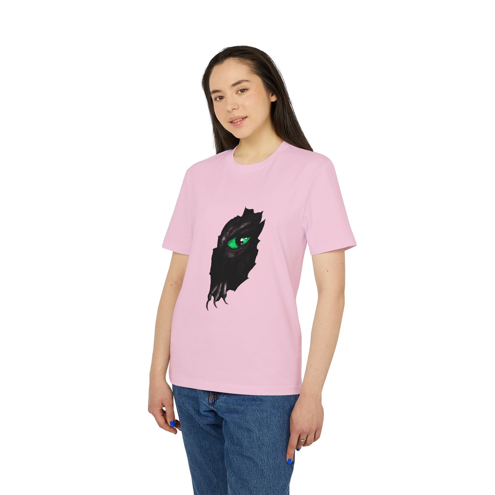 T-Shirt — Green Dragon Eye and Claw Graphic