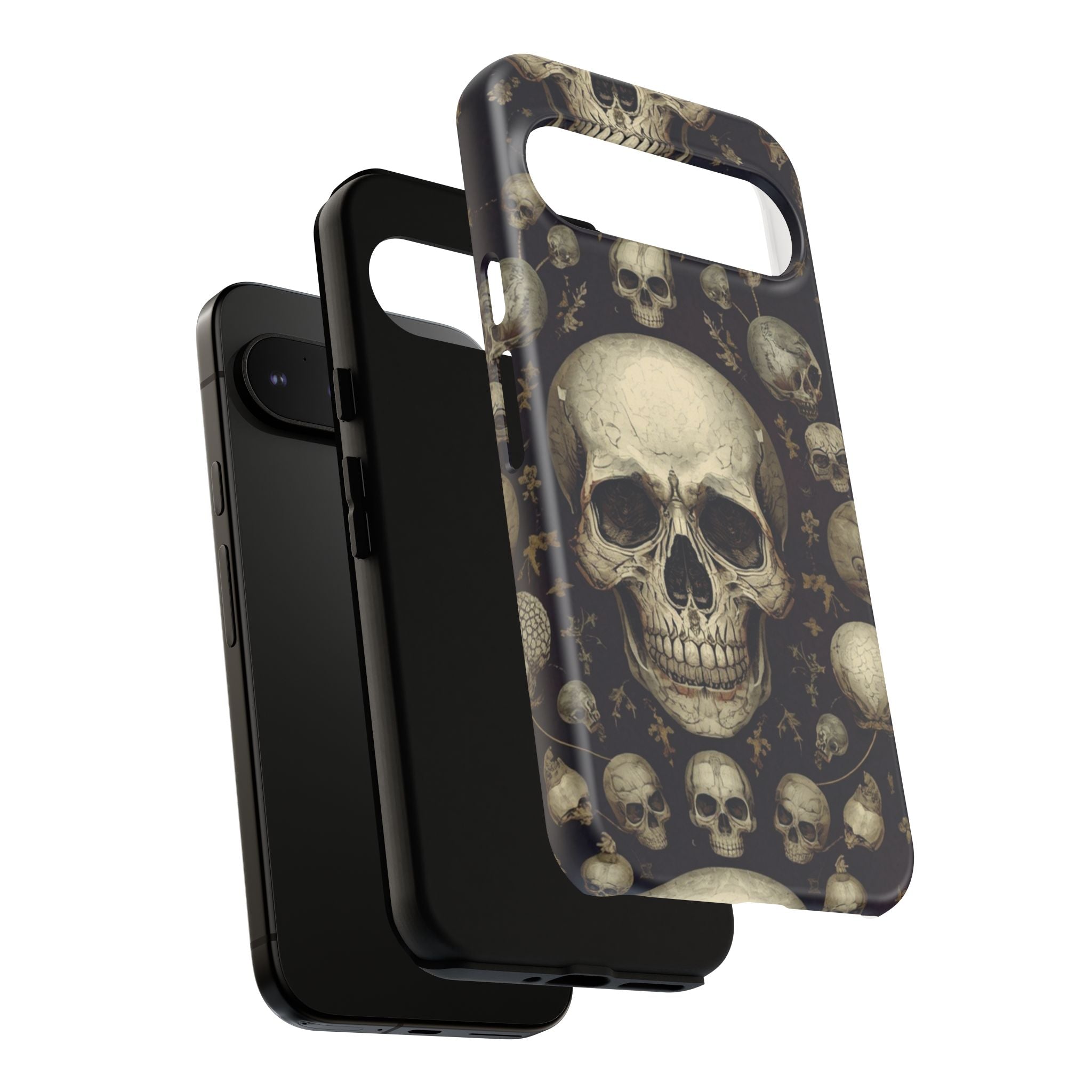 Skull Pattern Phone Case — Gothic Vintage Skull Design for iPhone