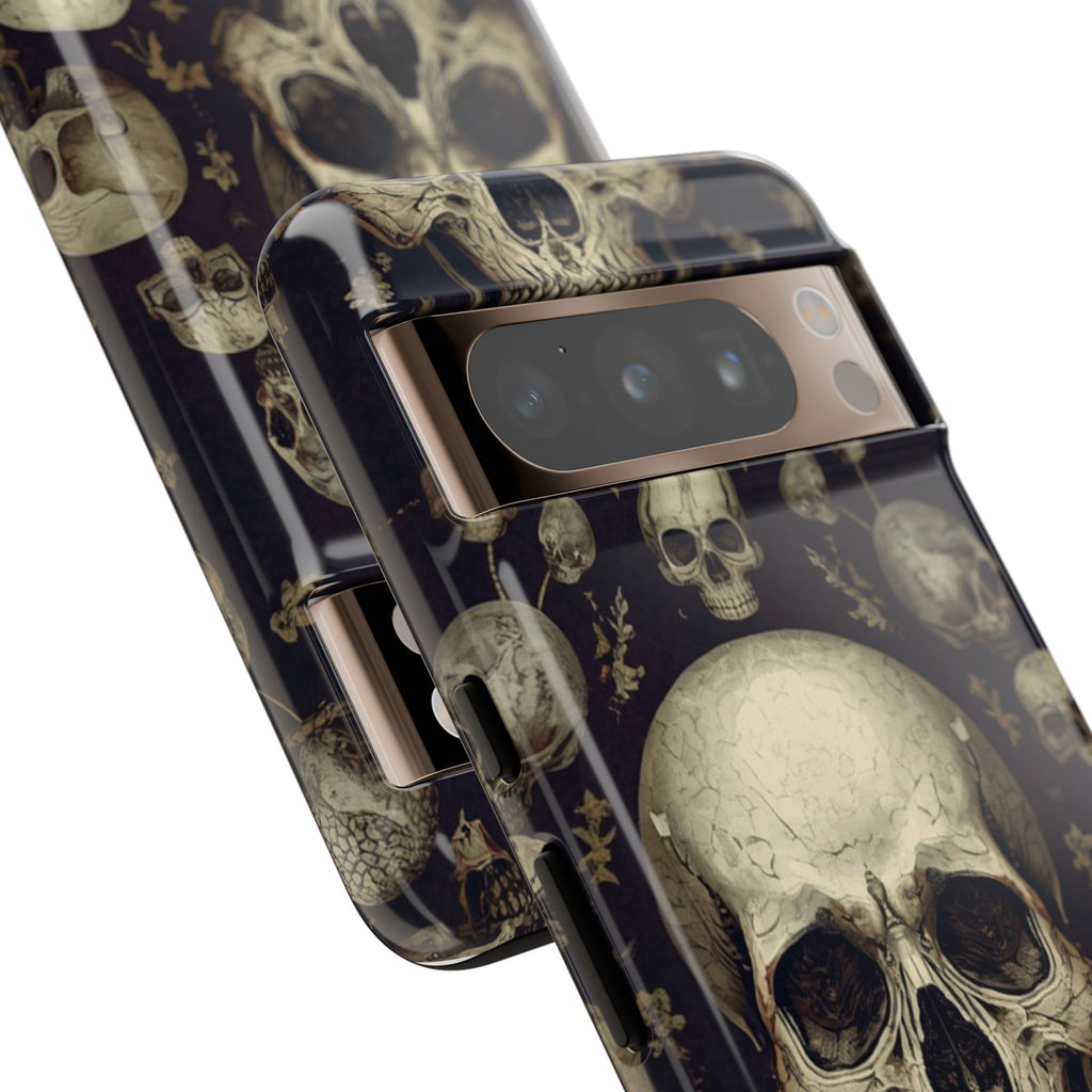 Skull Pattern Phone Case — Gothic Vintage Skull Design for iPhone