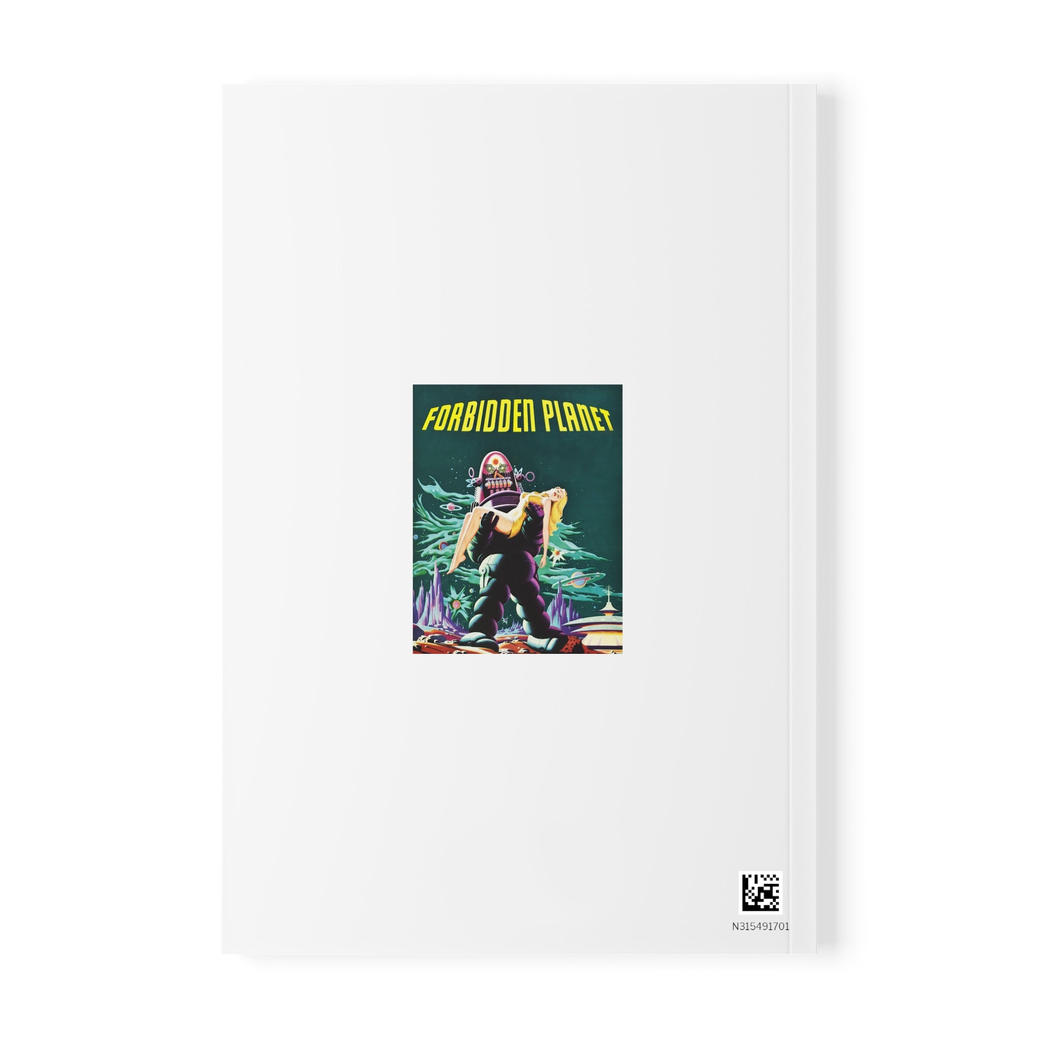 Forbidden Planet A5 Softcover Notebook — Vintage Sci‑Fi Movie Poster Journal