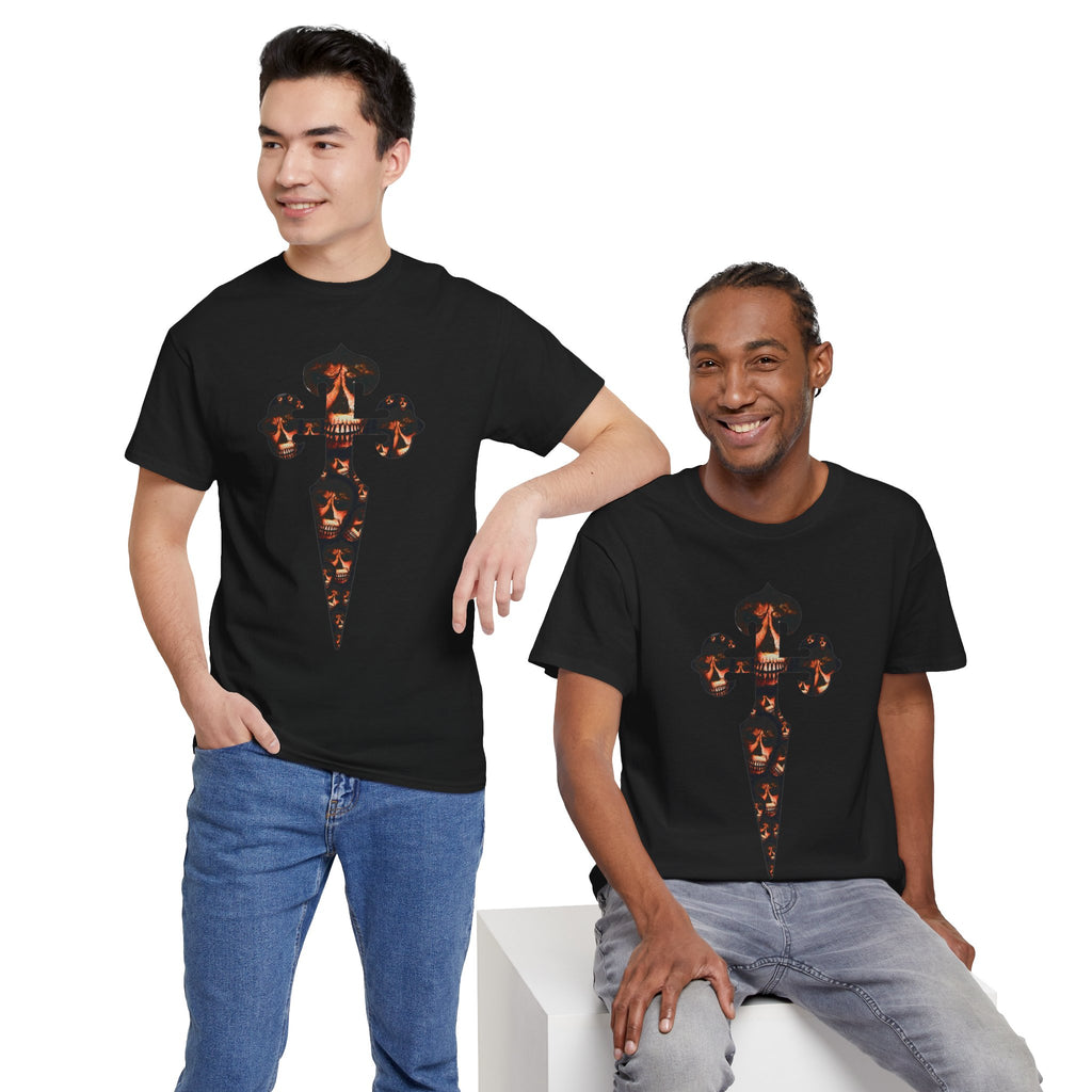 Celtic Skull Dagger Graphic Tee — Gothic Horror Print