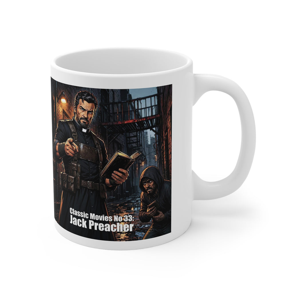 Classic Movies No 33 - Jack Preacher Gothic Clergyman Art, 11oz Coffee Mug