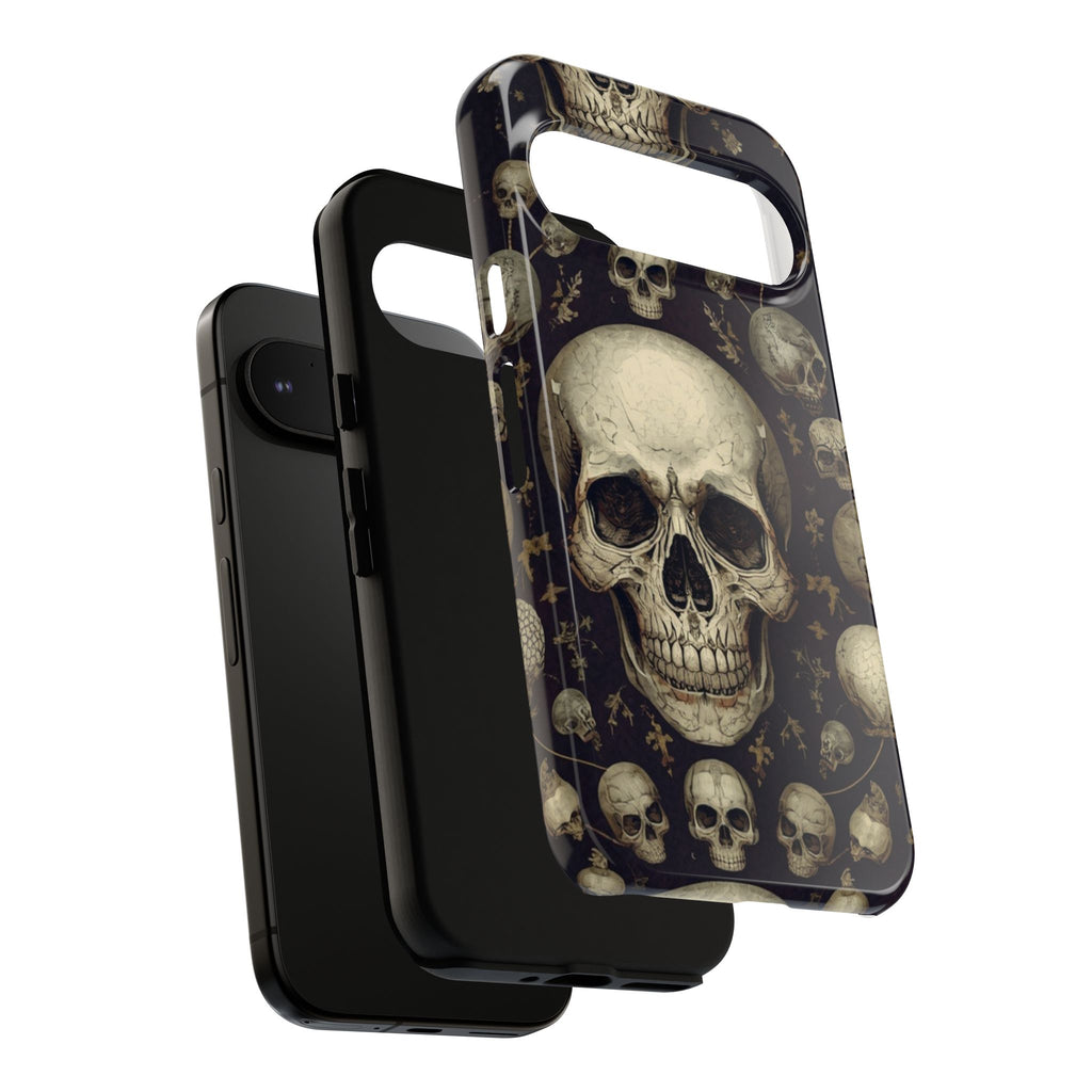Skull Pattern Phone Case — Gothic Vintage Skull Design for iPhone