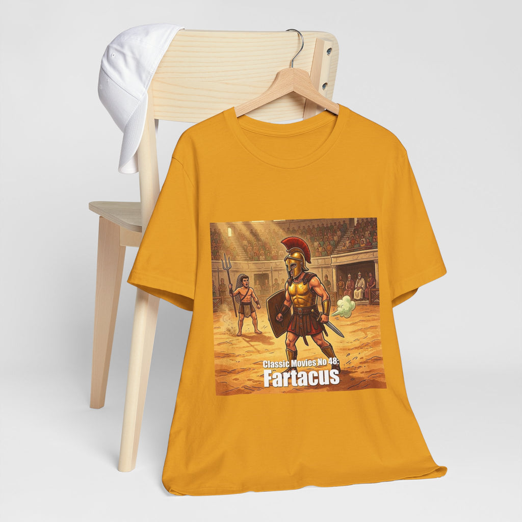 Classic Movies No 48: Fartacus. Gladiator Arena T-Shirt | Ancient Roman Warrior Design