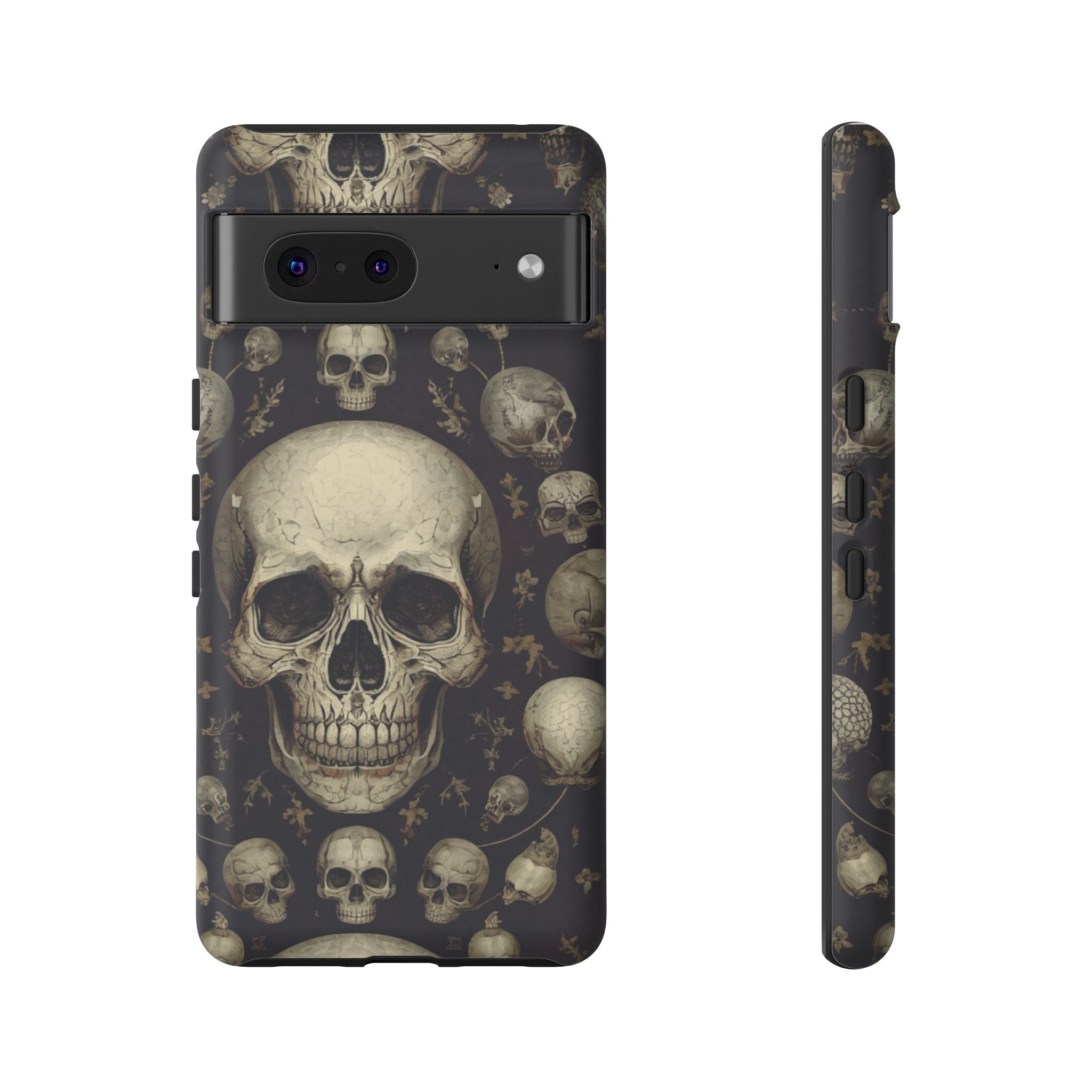 Skull Pattern Phone Case — Gothic Vintage Skull Design for iPhone