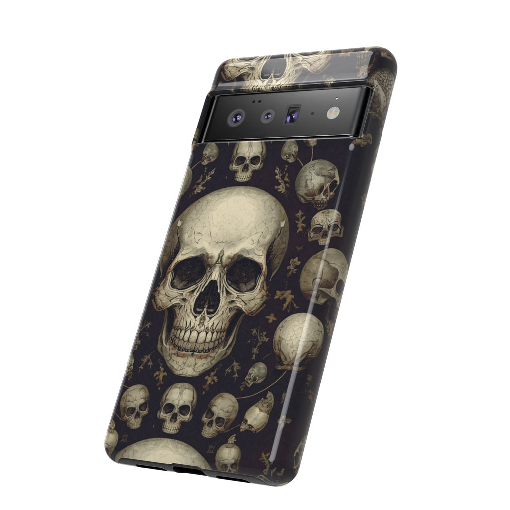 Skull Pattern Phone Case — Gothic Vintage Skull Design for iPhone