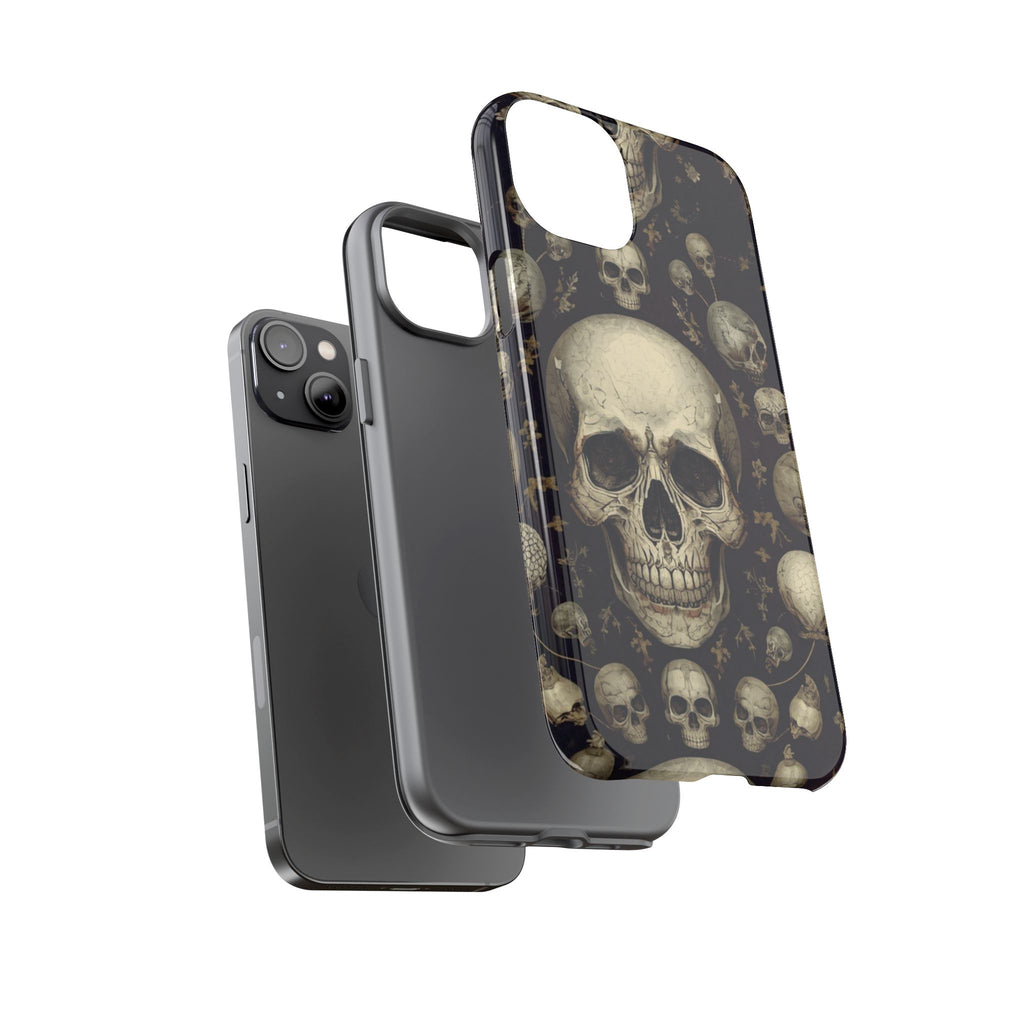 Skull Pattern Phone Case — Gothic Vintage Skull Design for iPhone