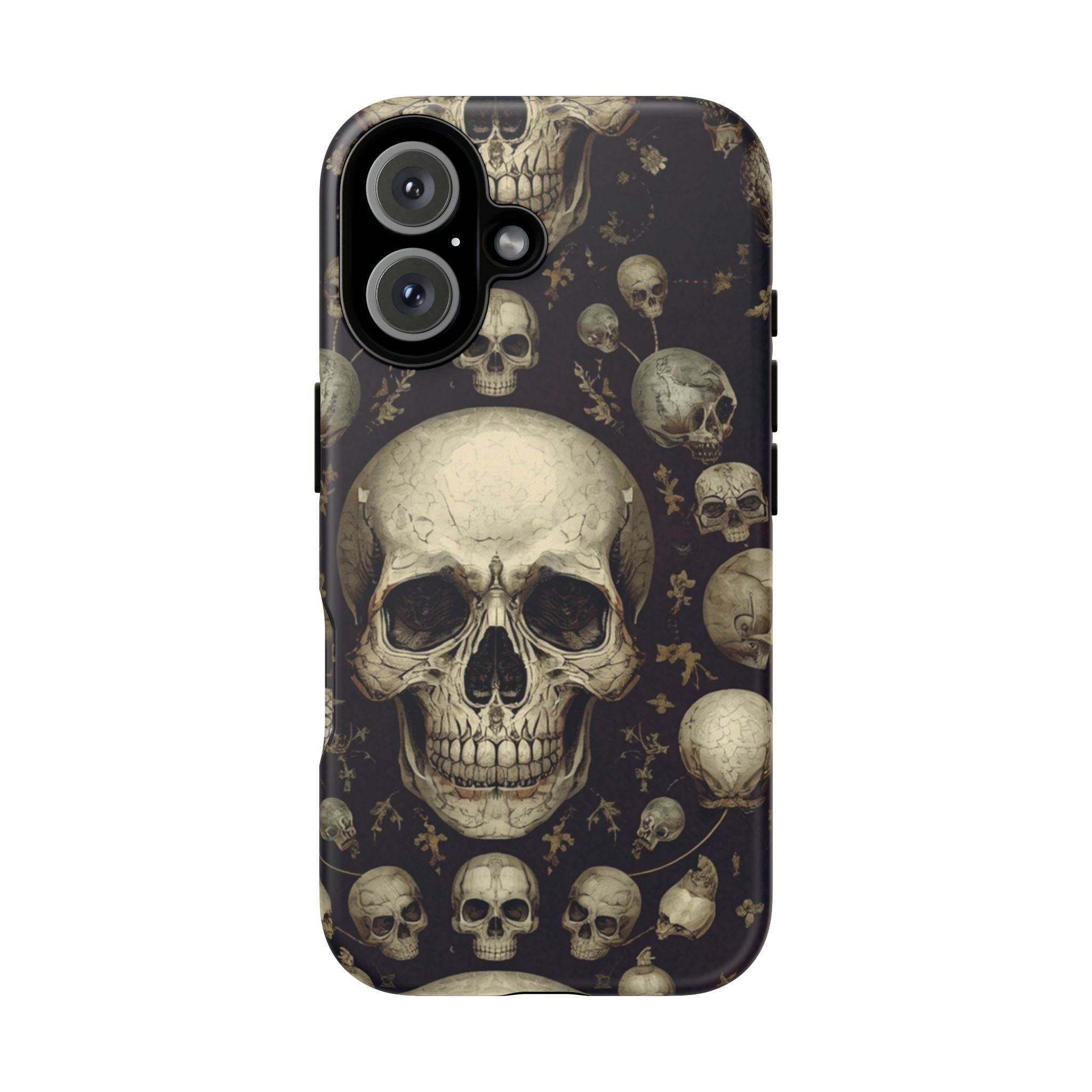 Skull Pattern Phone Case — Gothic Vintage Skull Design for iPhone