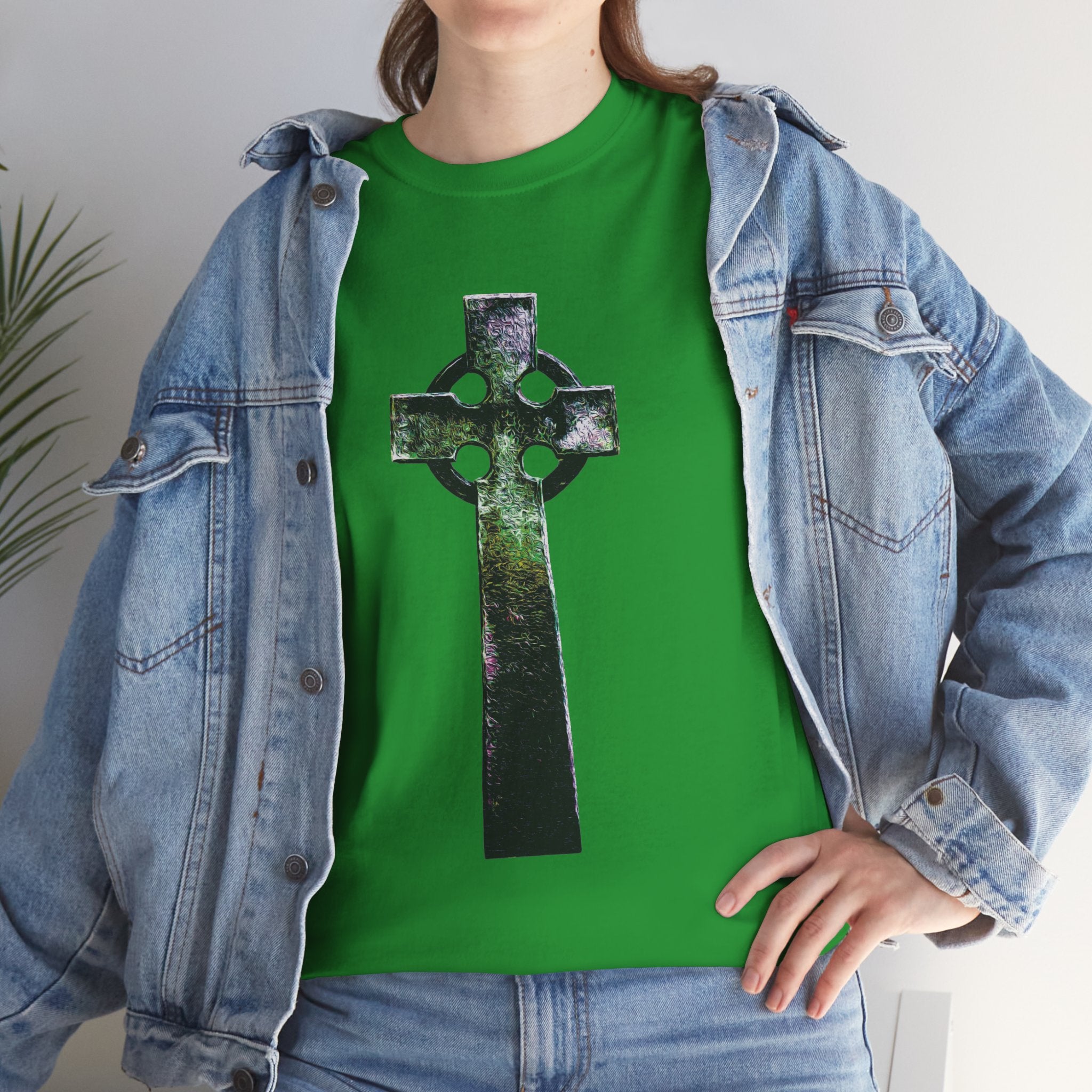 Celtic Cross T-Shirt — Vintage Stone Cross Graphic Tee