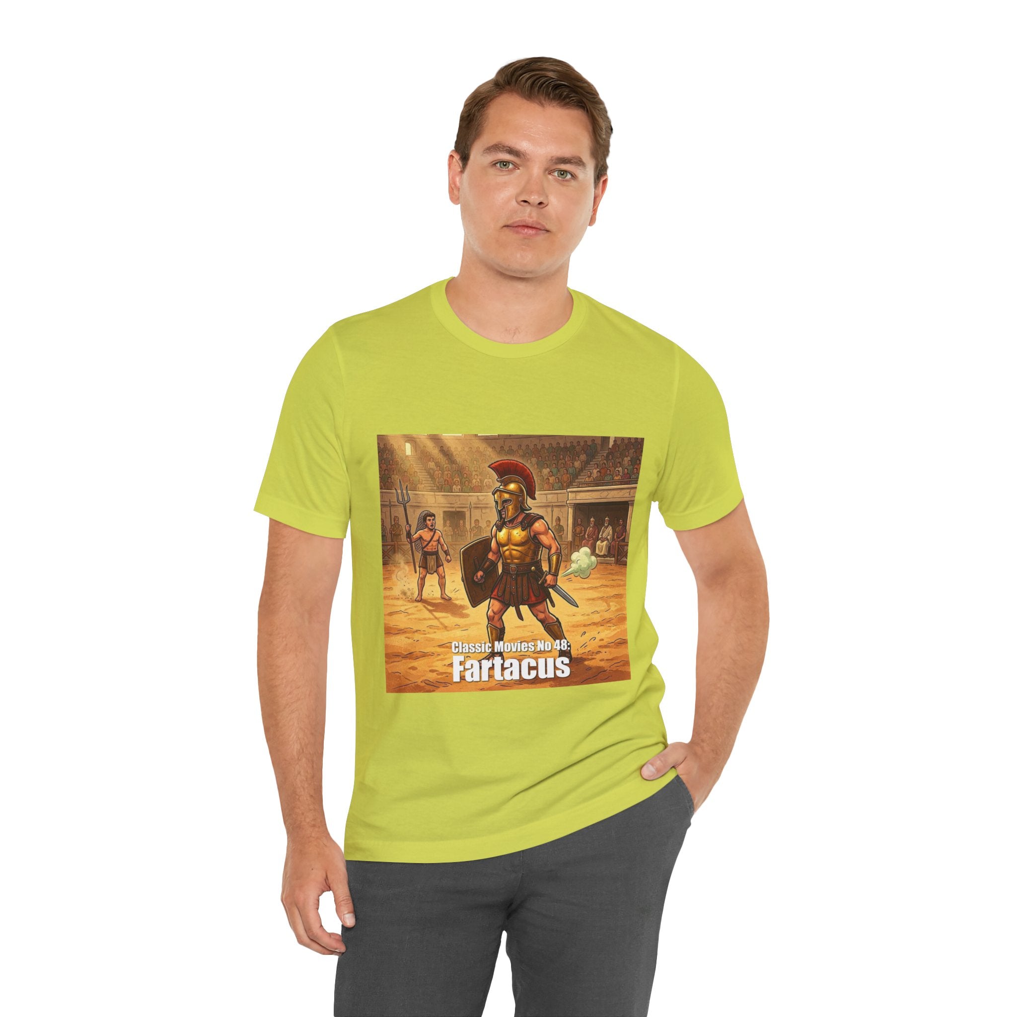 Classic Movies No 48: Fartacus. Gladiator Arena T-Shirt | Ancient Roman Warrior Design