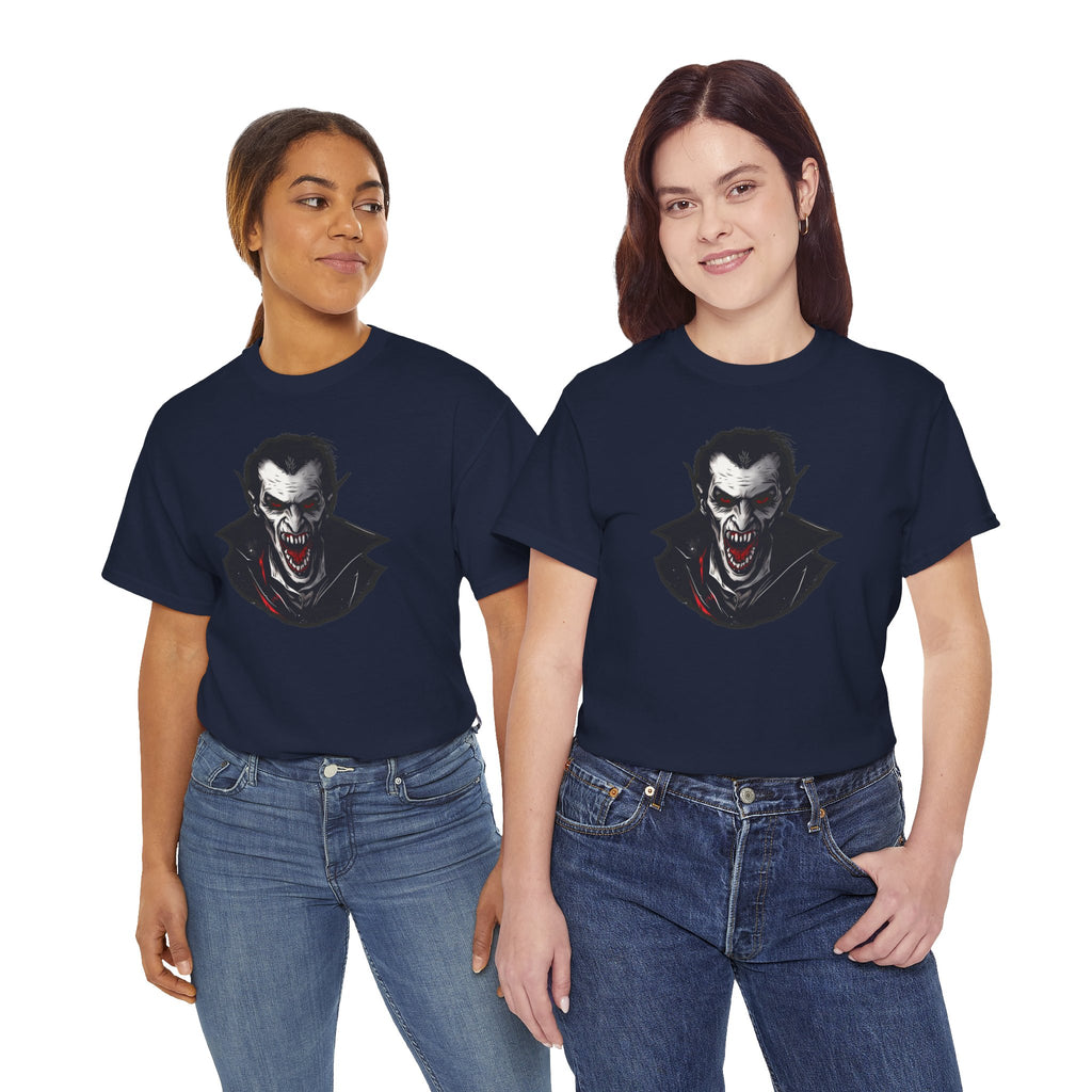 Snarling Vampire Graphic Tee - Scary Vampire T-Shirt