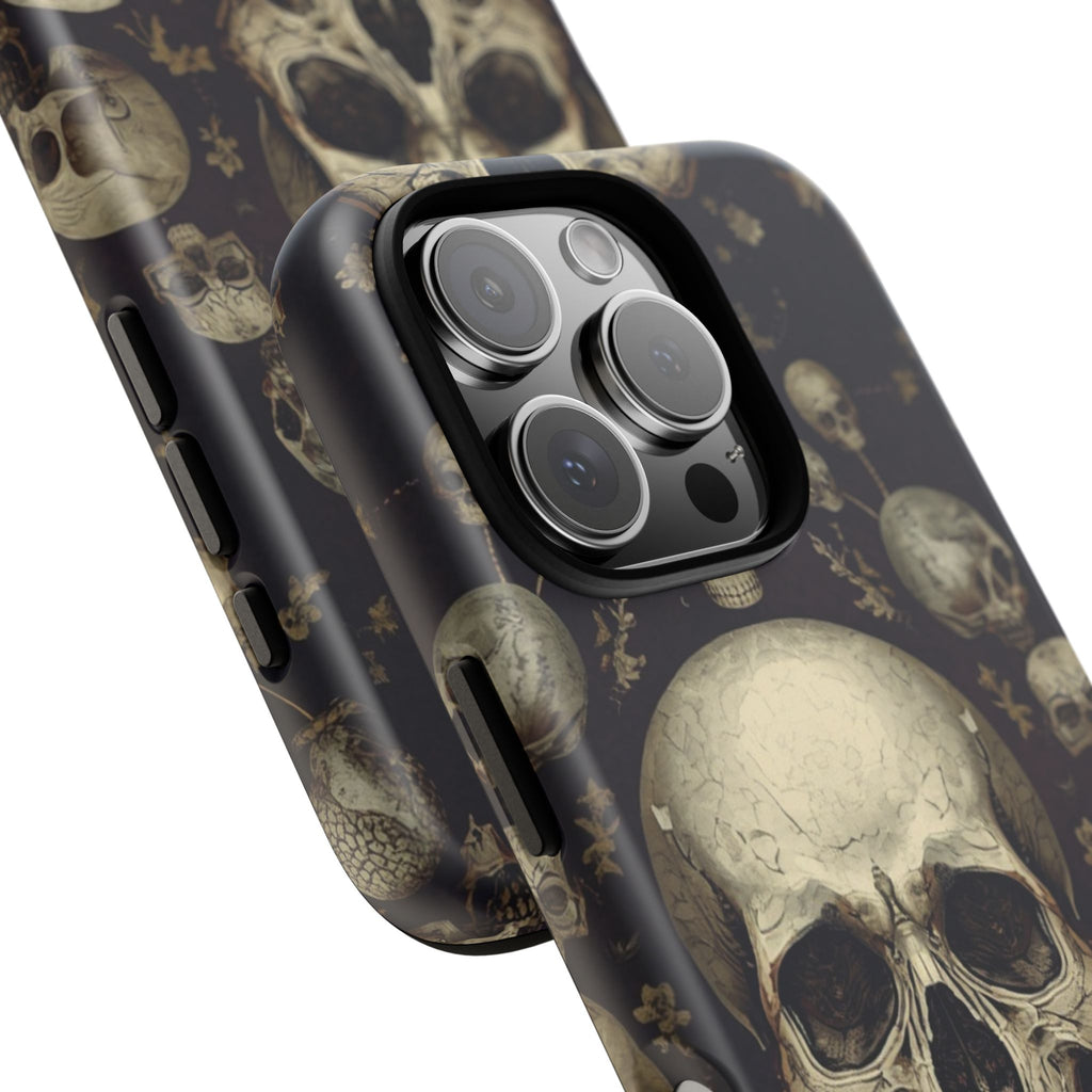 Skull Pattern Phone Case — Gothic Vintage Skull Design for iPhone