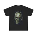 Zombie Horror Skull Tee — Eerie Green Zombie Face Graphic T-Shirt