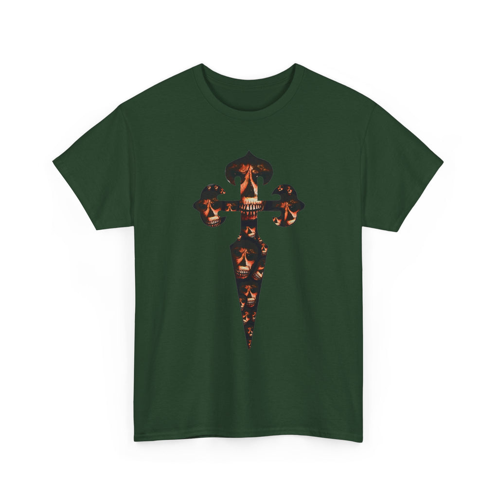 Celtic Skull Dagger Graphic Tee — Gothic Horror Print