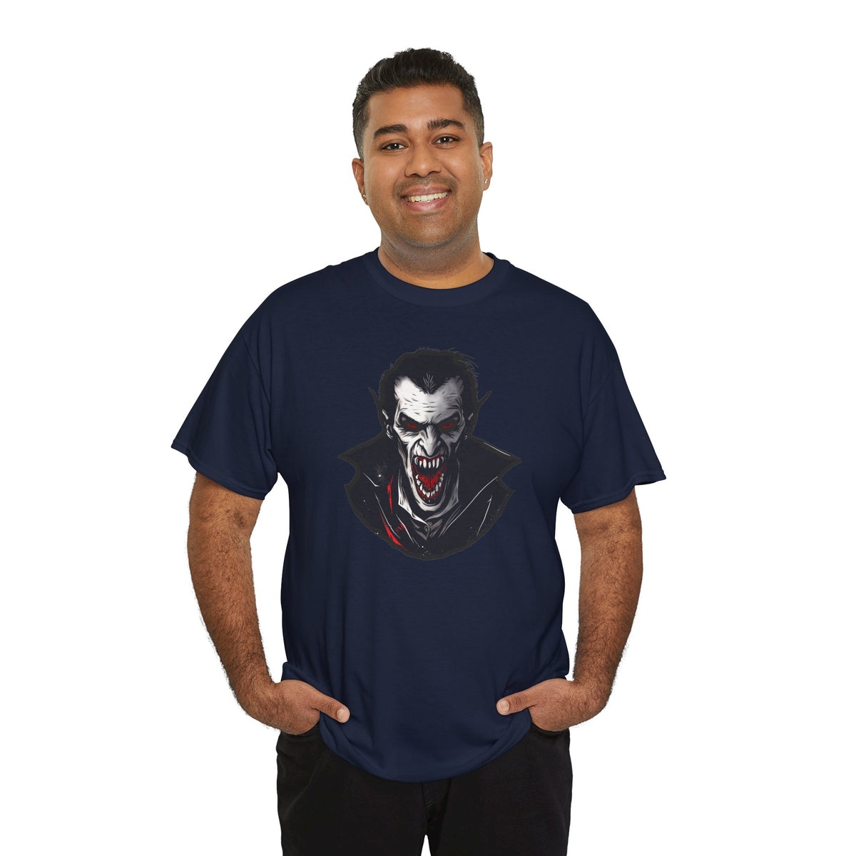 Snarling Vampire Graphic Tee - Scary Vampire T-Shirt