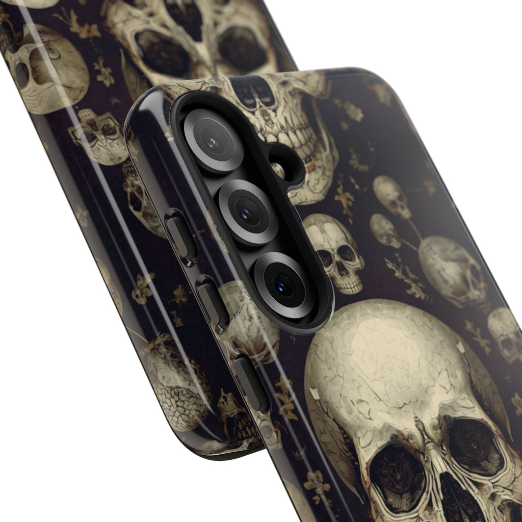 Skull Pattern Phone Case — Gothic Vintage Skull Design for iPhone