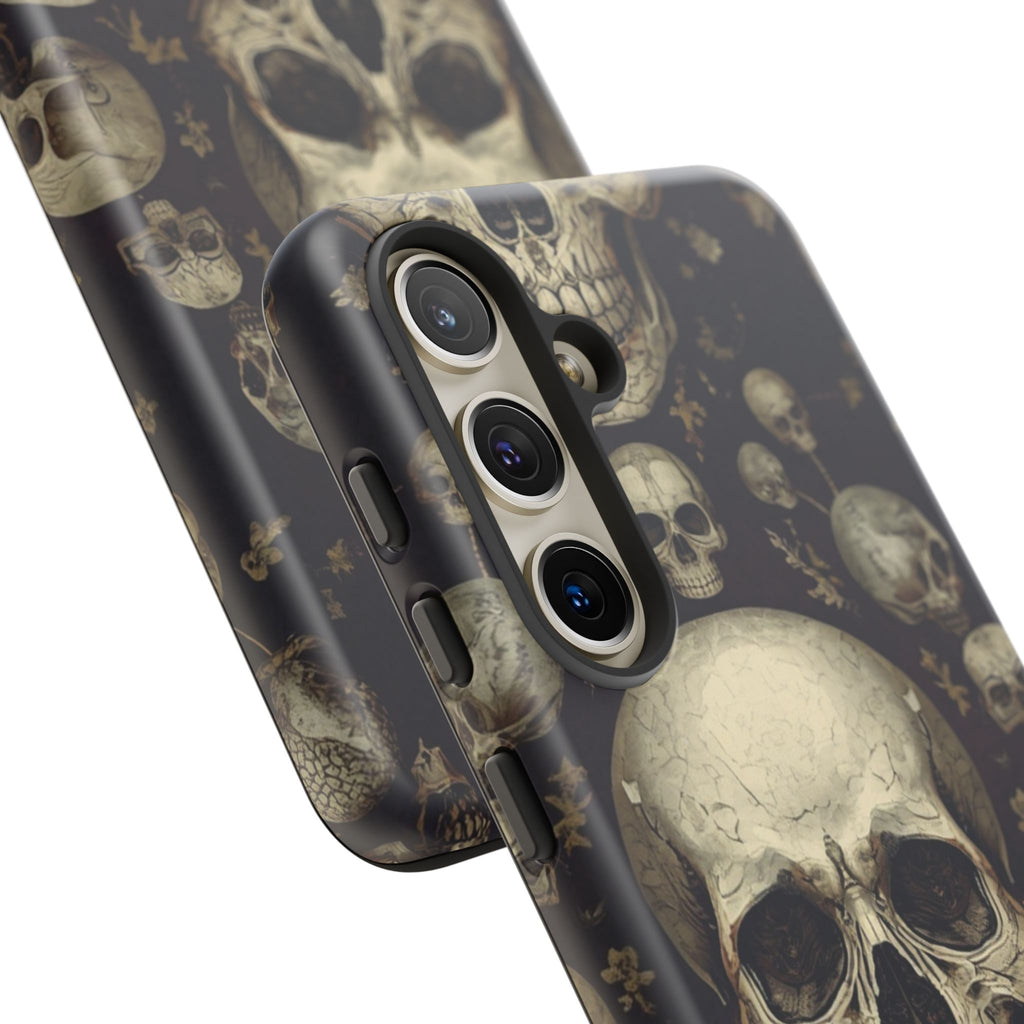 Skull Pattern Phone Case — Gothic Vintage Skull Design for iPhone