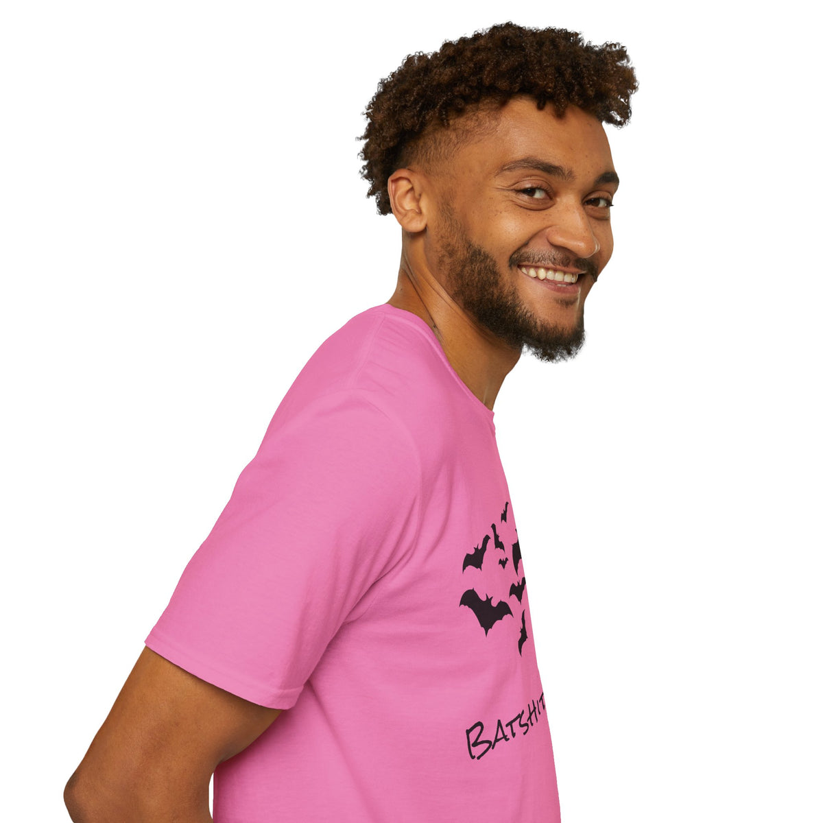 Bat Silhouette T‑Shirt — "Batshit Crazy" Graphic Halloween Tee