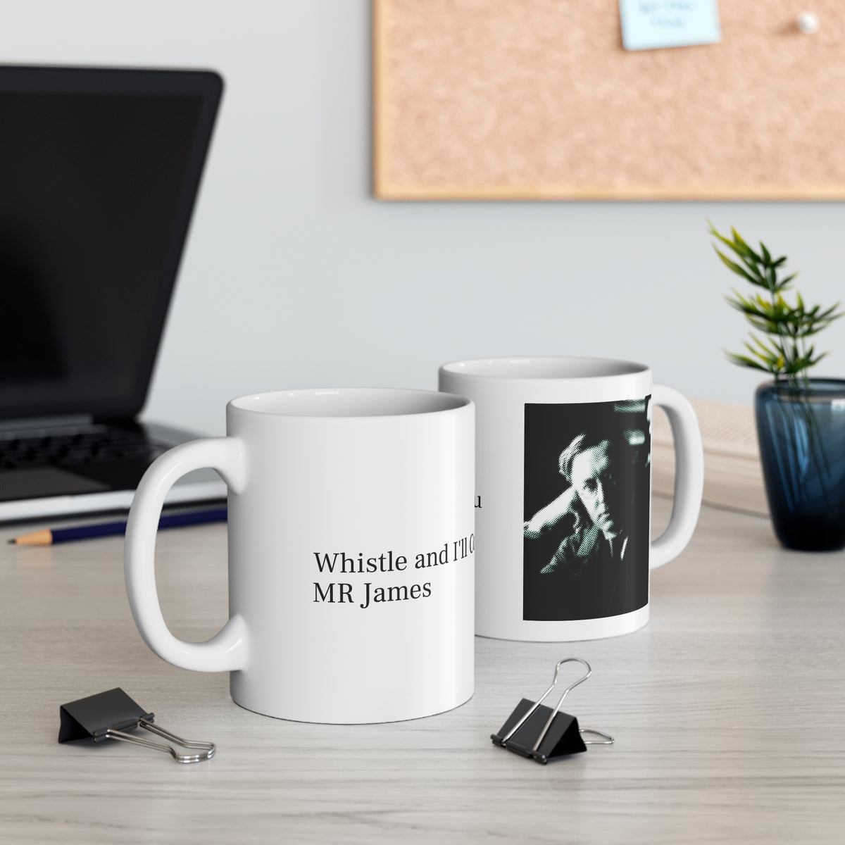 Whistle and I’ll Come to You Mug — Literary MR James Ghost Story Coffee Cup