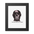 Framed Poster — Skull Illustration with "And Death Shall Have No Dominion" (Gothic Wall Art)