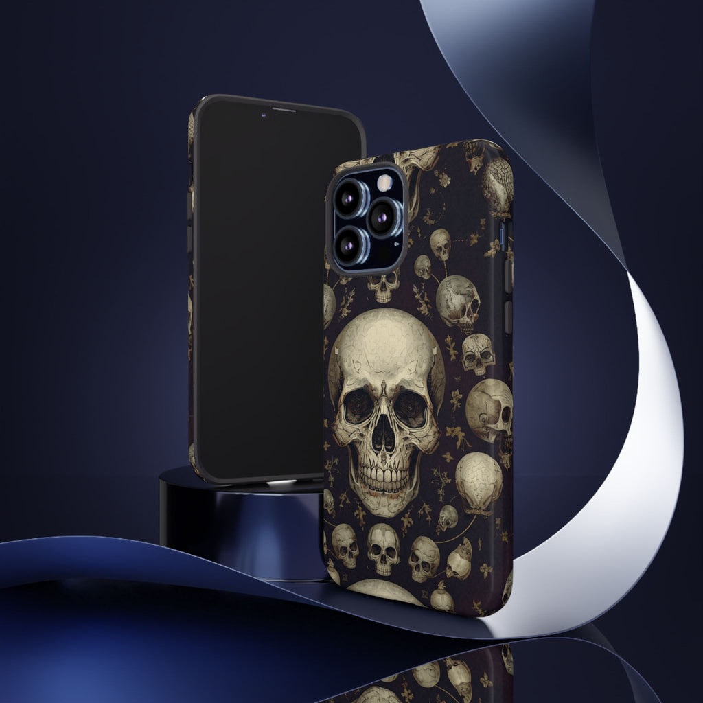 Skull Pattern Phone Case — Gothic Vintage Skull Design for iPhone