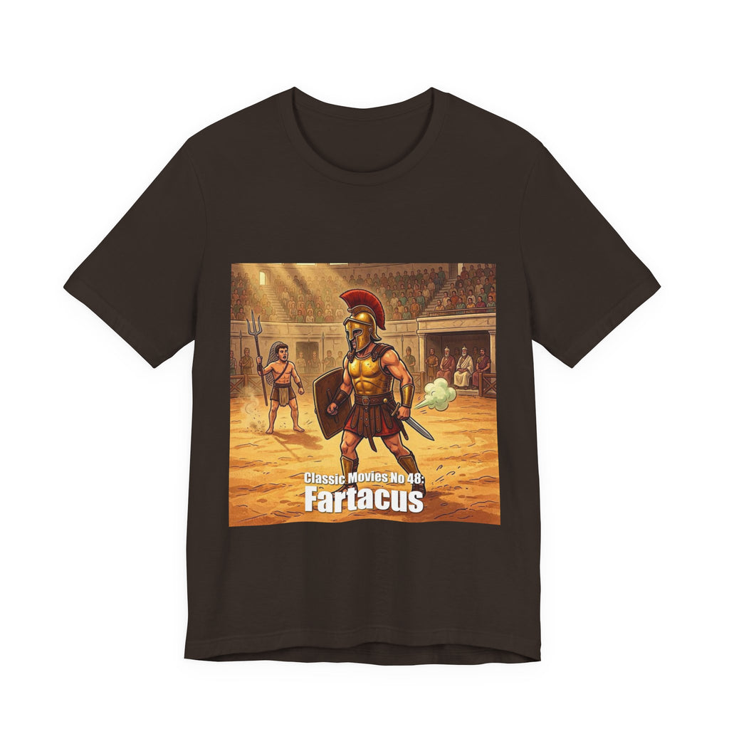 Classic Movies No 48: Fartacus. Gladiator Arena T-Shirt | Ancient Roman Warrior Design